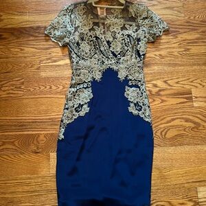 Marchesa Notte gorgeous dress with intricate detail like new!